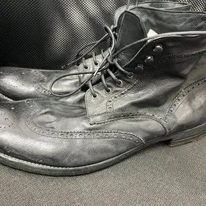Officine Creative Brogue Wing-Tip Boots size 45 Wingtip Brogue Boot Light Tan | Thomas Bird | tblon.com main image 4